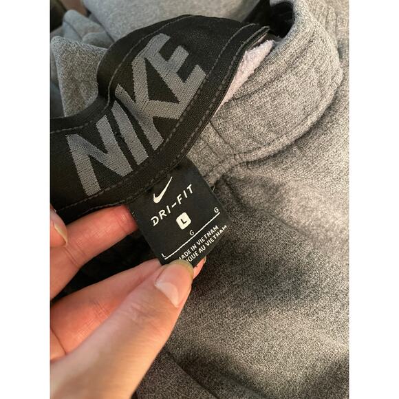 Nike Mens L Therma-FIT Tapered Training Joggers Sweat Pants Basketball Dark Gray - Picture 5 of 8